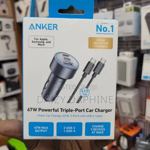 67W Dual PD Car Phone Charger/ Anker Super Fast Car Adapter