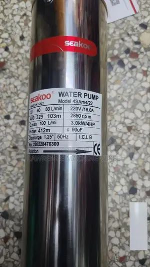 Water Pump 412m Head 1000m Maximum