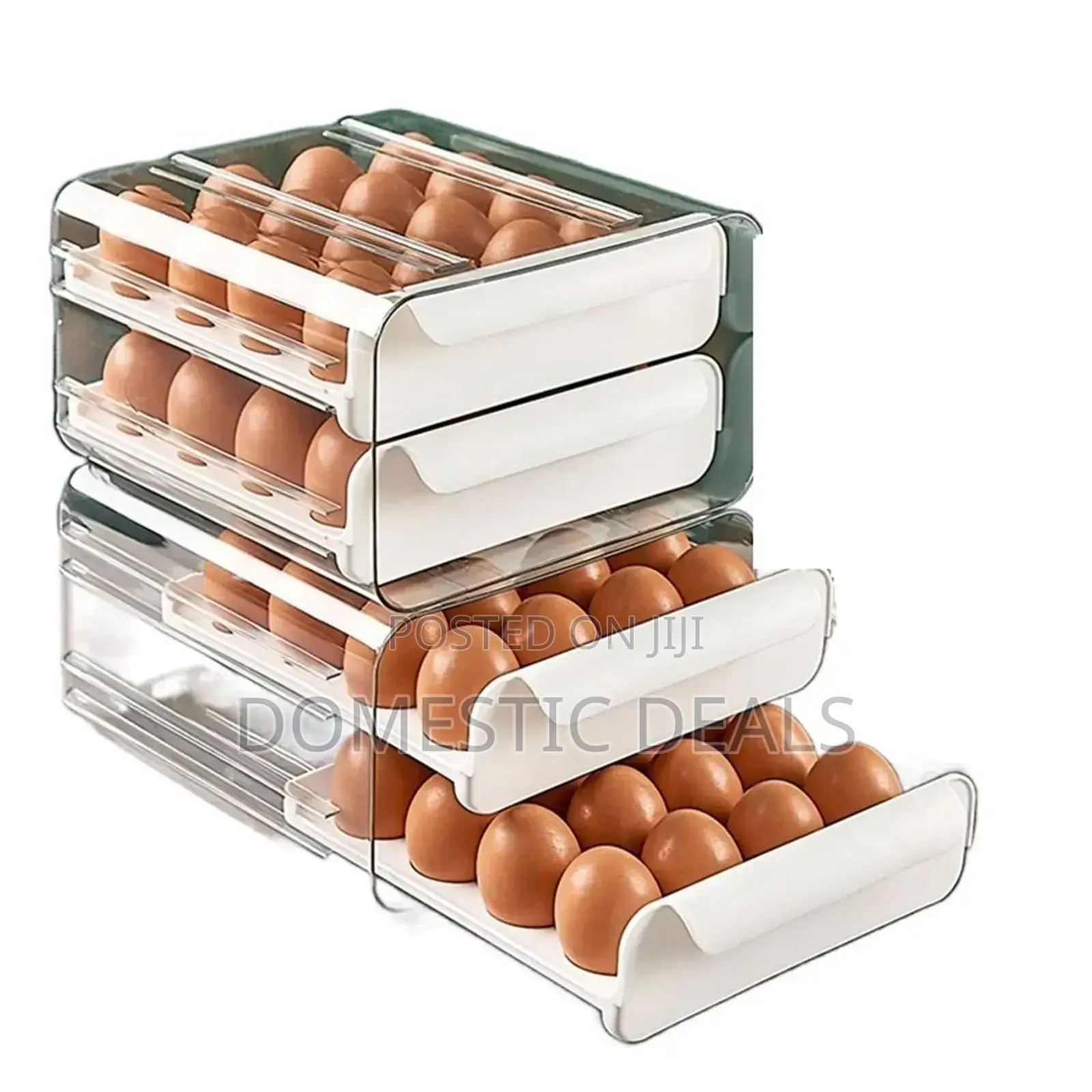Generic 32 Egg Tray Storage  Double Deck  Container
