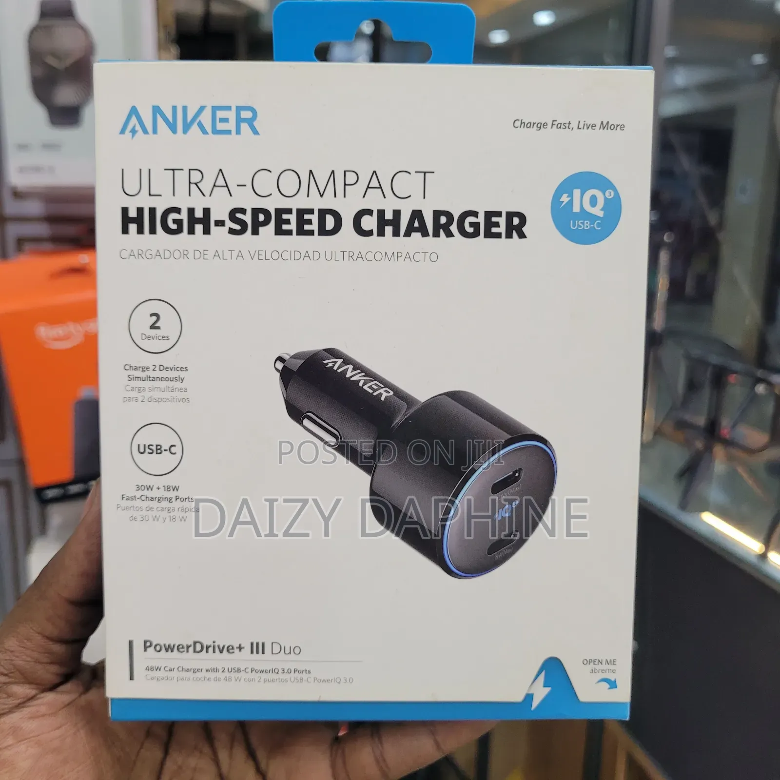 30W Anker High Speed PD Car Phone Adapter
