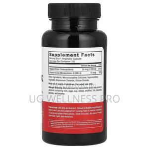 Force Factor, Vitamin D3 120 Vegetable Capsules
