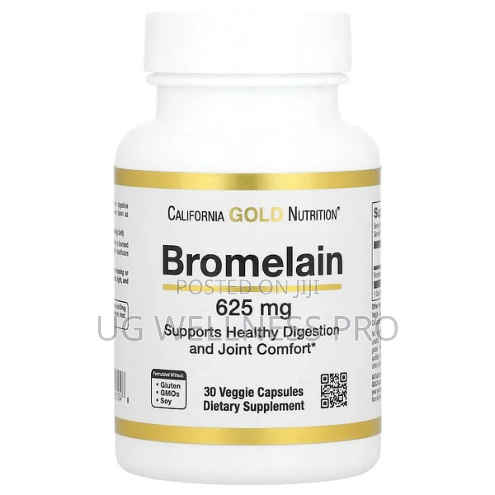 California Gold Nutrition, Bromelain, 625 Mg, 30 Veggie Caps