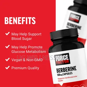 Force Factor, Berberine , 500 Mg , 60 Vegetable Capsules