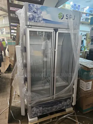700l SPJ Display Chiller Glass Fridge Double Door