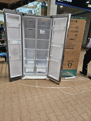 560 Liters Hisense Side by Side Fridge Silver