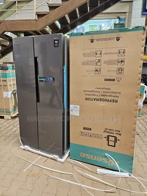560 Liters Hisense Side by Side Fridge Silver