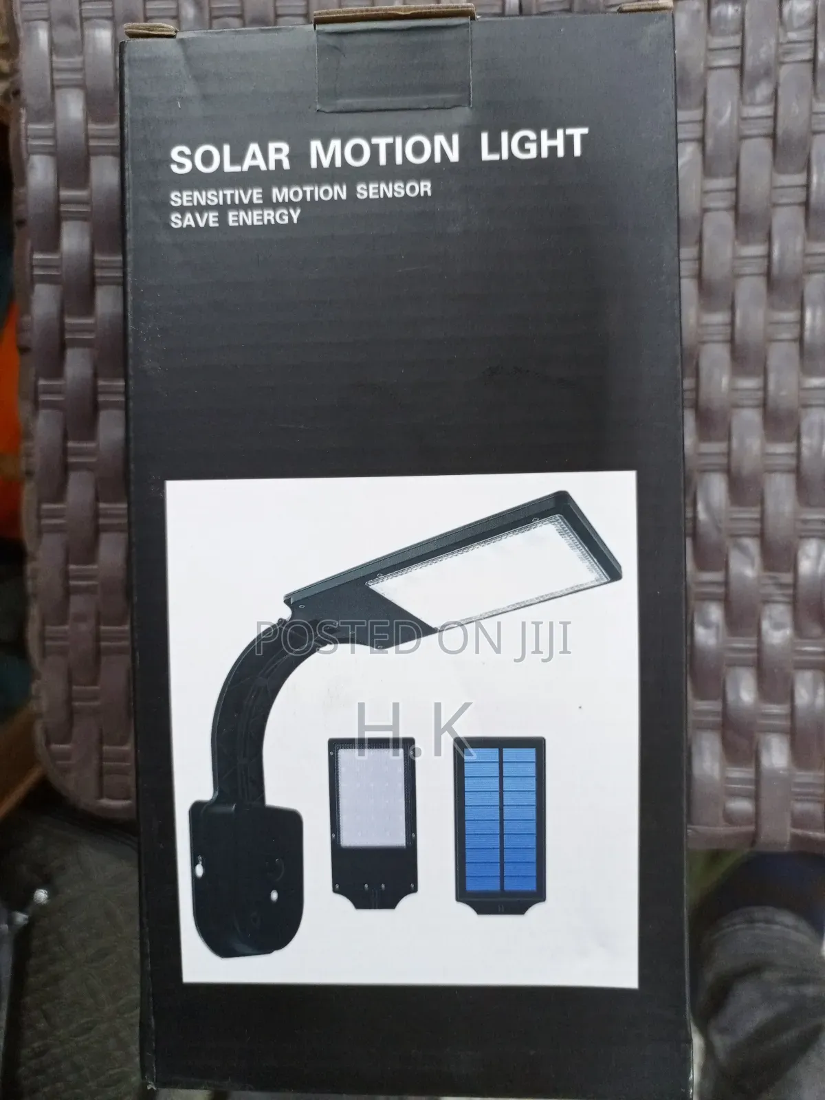 Solar-Powered Motion Sensor Light.