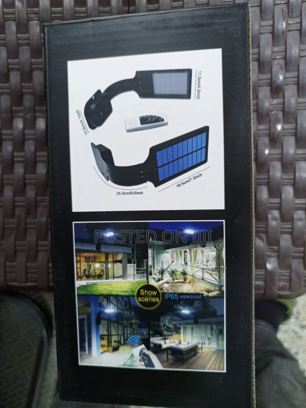 Solar-Powered Motion Sensor Light.