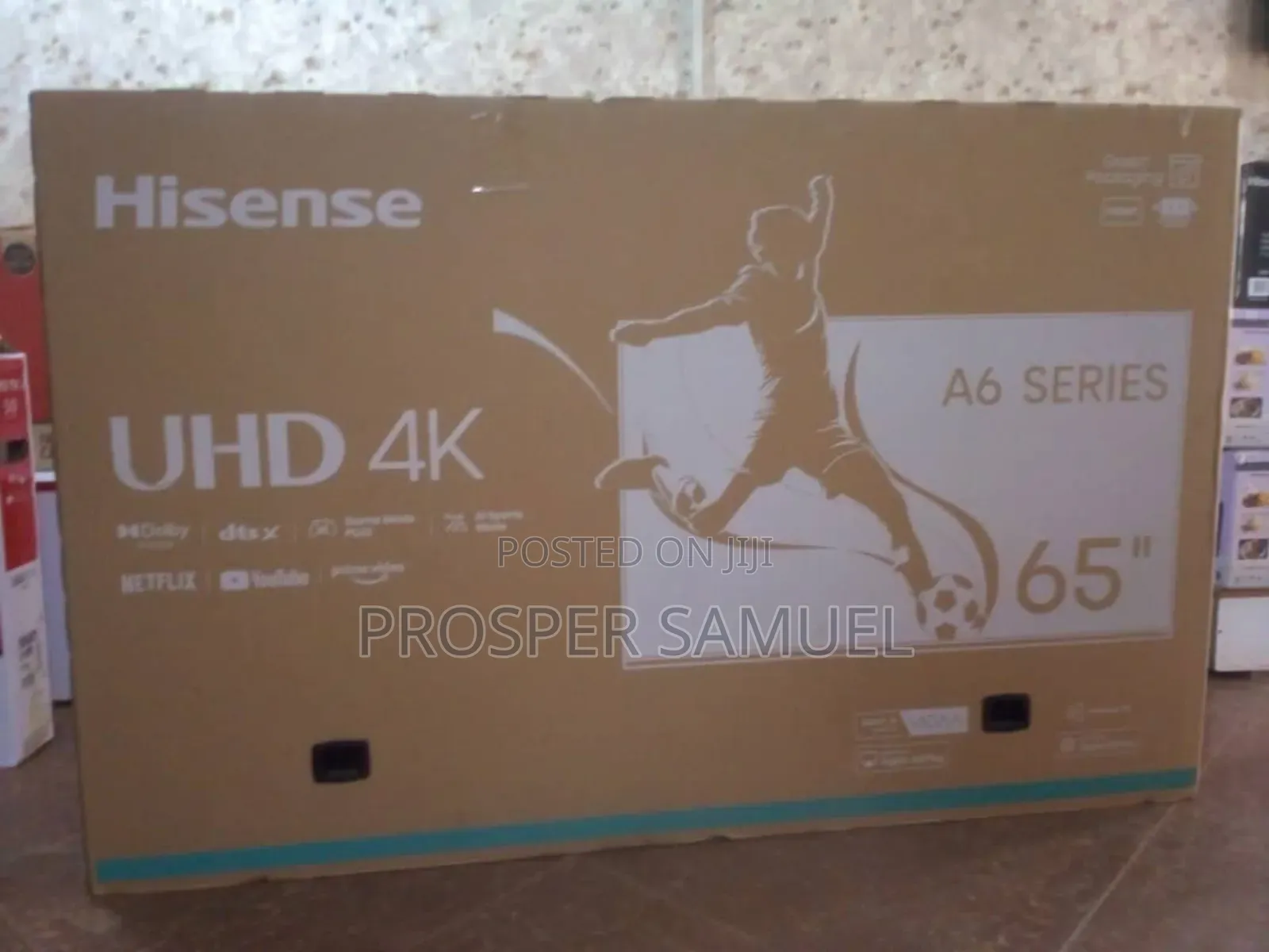 65 Inches Hisense Uhd4k Flat Screen With Inbuilt Decoder
