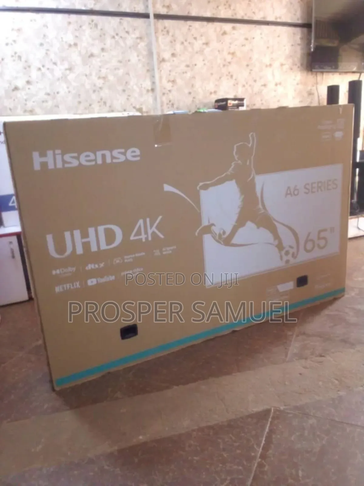 65 Inches Hisense Uhd4k Flat Screen With Inbuilt Decoder