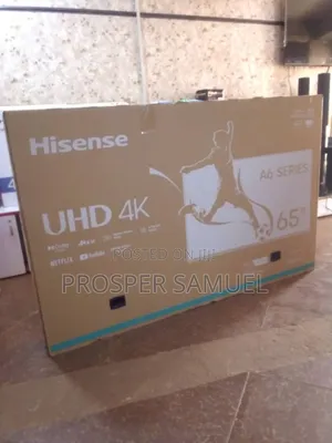 65 Inches Hisense Uhd4k Flat Screen With Inbuilt Decoder