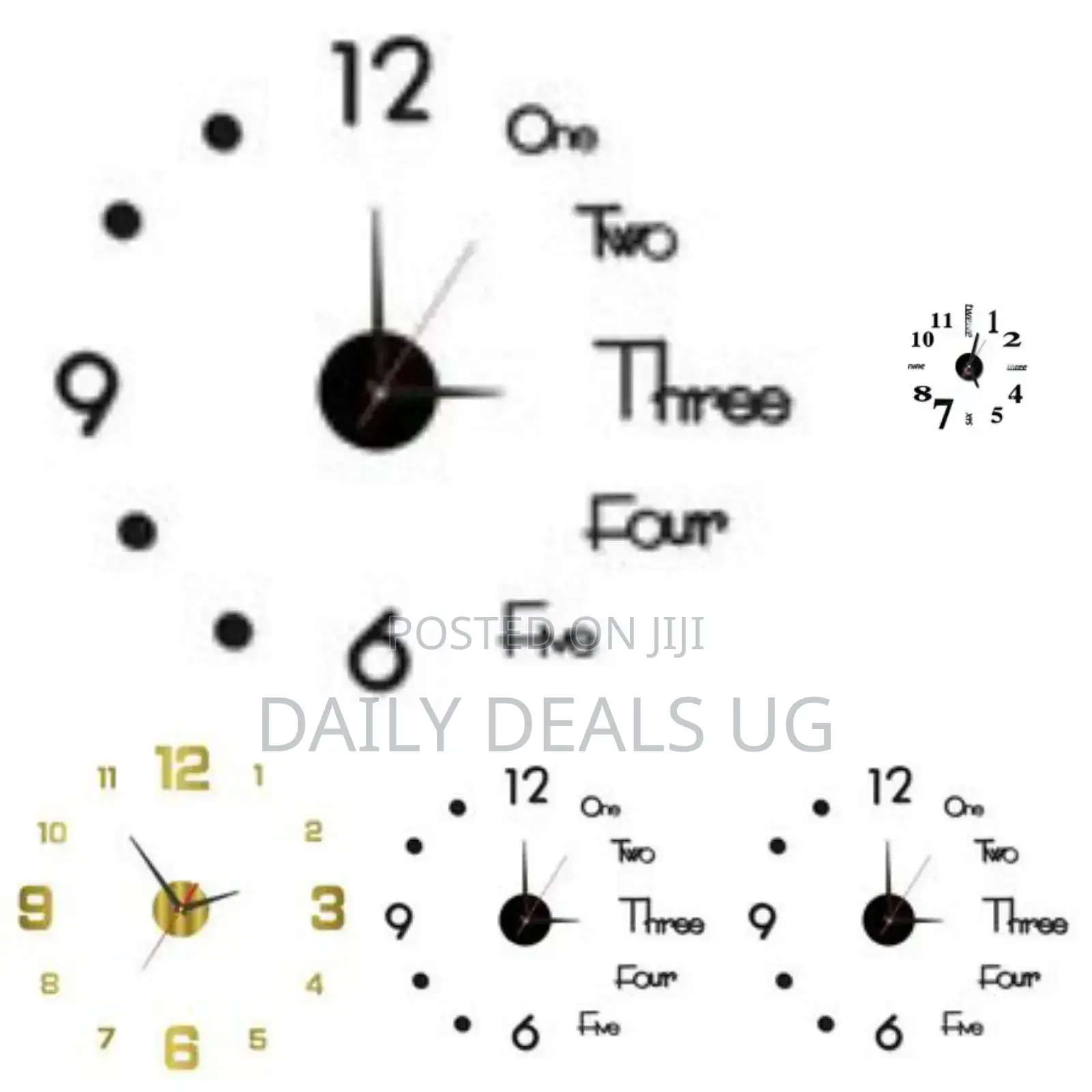 3D Large Clock