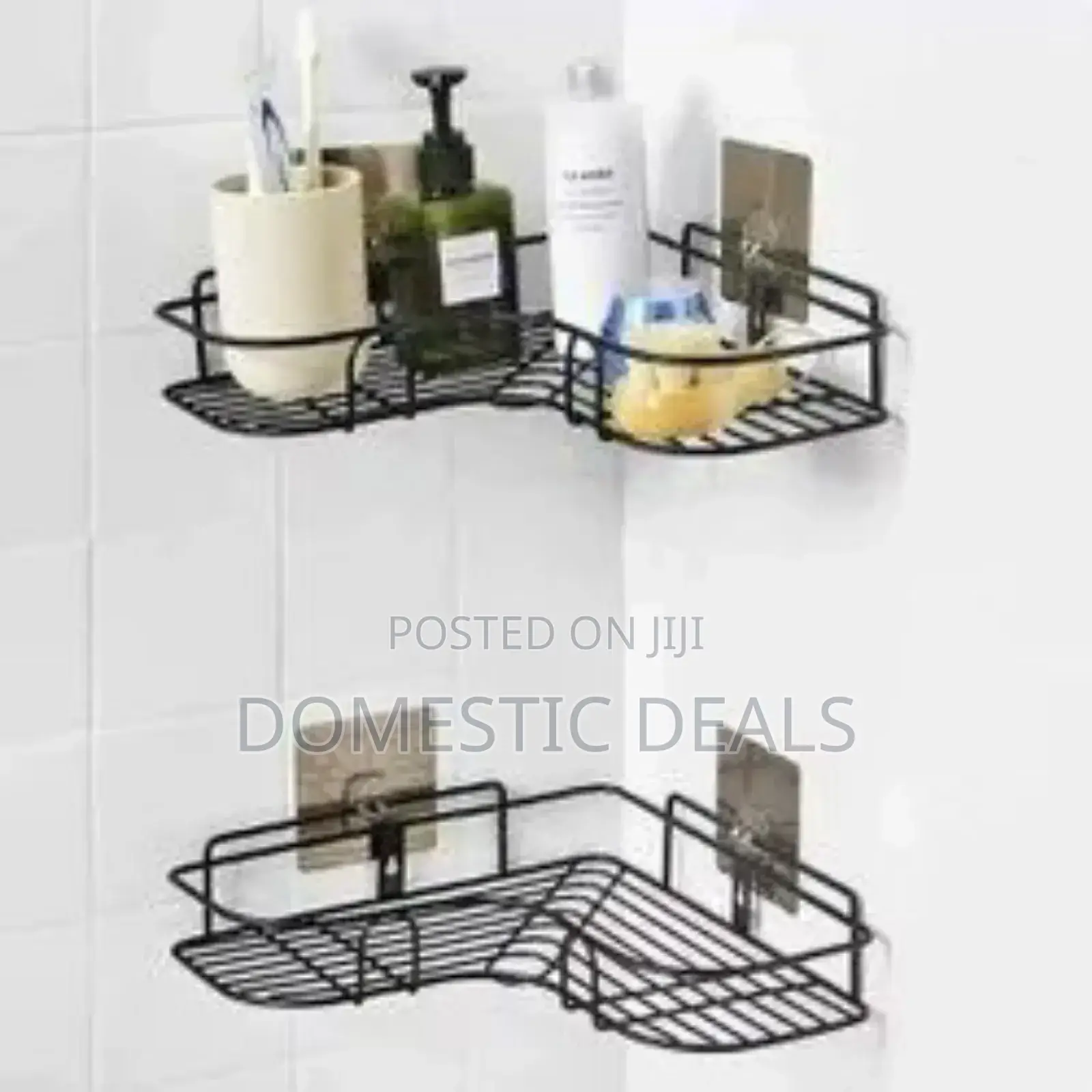 2pcs Bathroom Corner Storage Rack