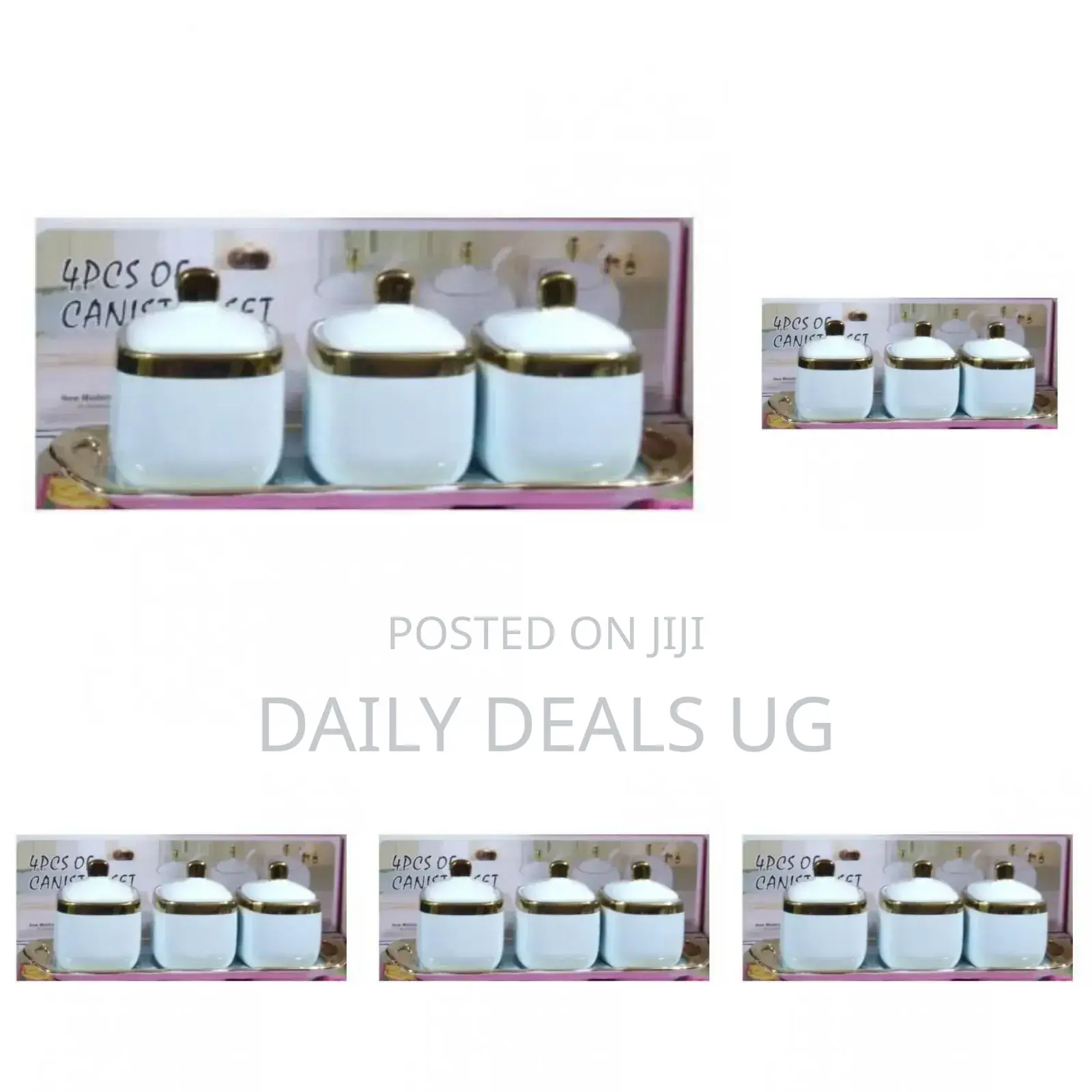 Glass Sugar Bowl Set