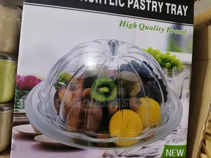 Transparent Acrylic Food Cover With Tray