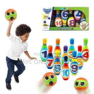 Kids Bowling Set, 10 Pins 2 Balls Bowling Pins and Balls,