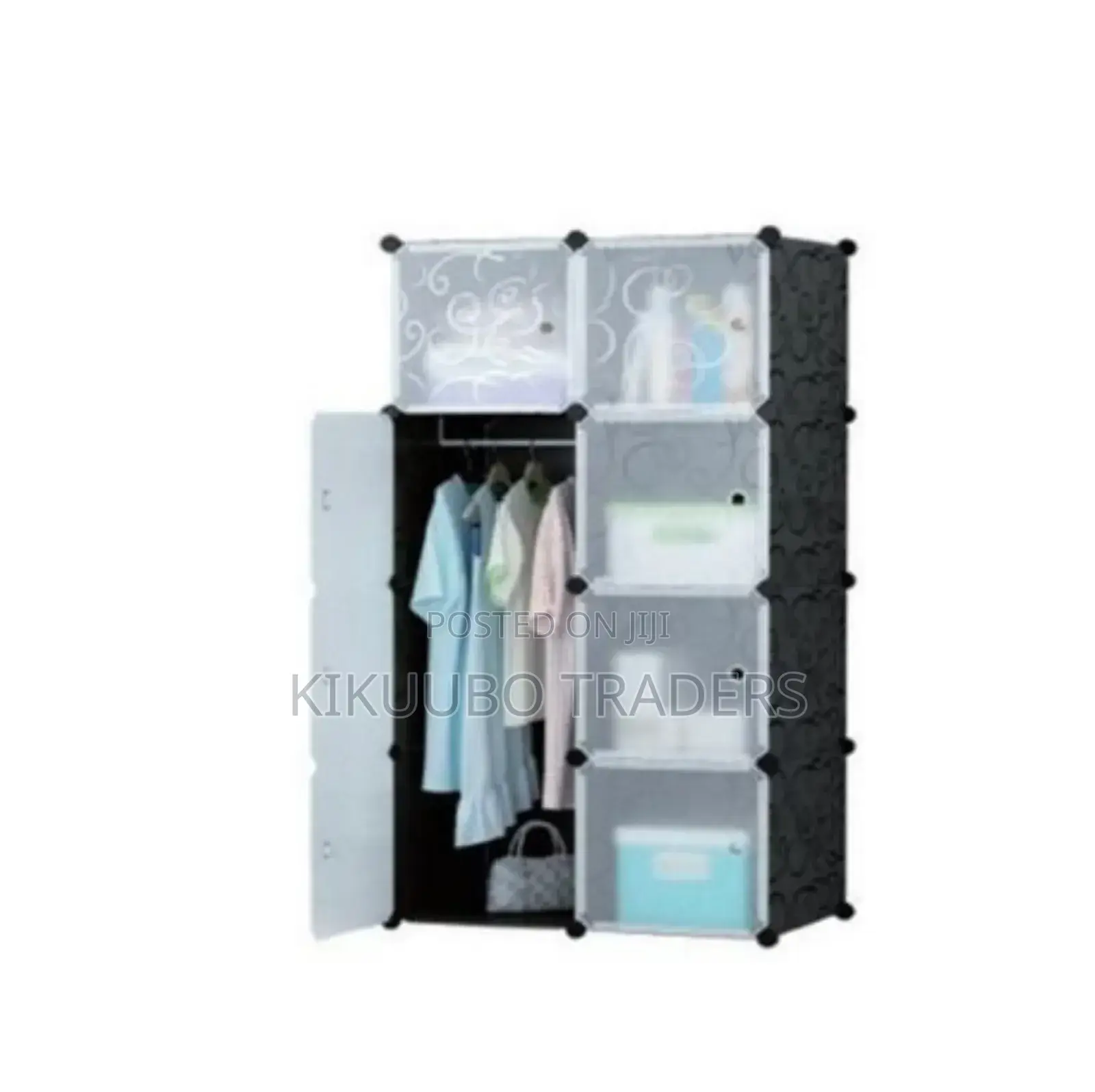 2 Collum Plastic Wardrobe