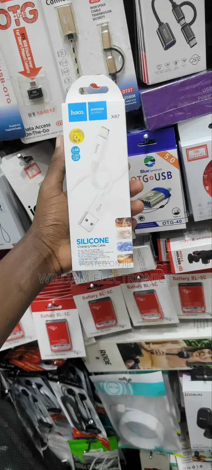 Hoco Silicone Charging Data Cable