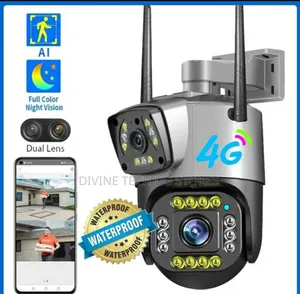 4g Sim Card Dual Lens CCTV Wifi Ip 360 ° Wireless Camera