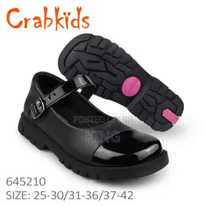Real Crabkids Girls School Shoes
