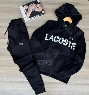 Black Lacoste Tracksuit