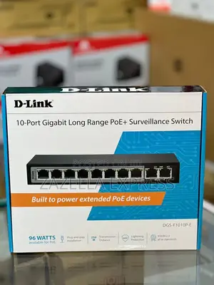 10-Port Gigabit Long Range Poe+ Survelience Switch