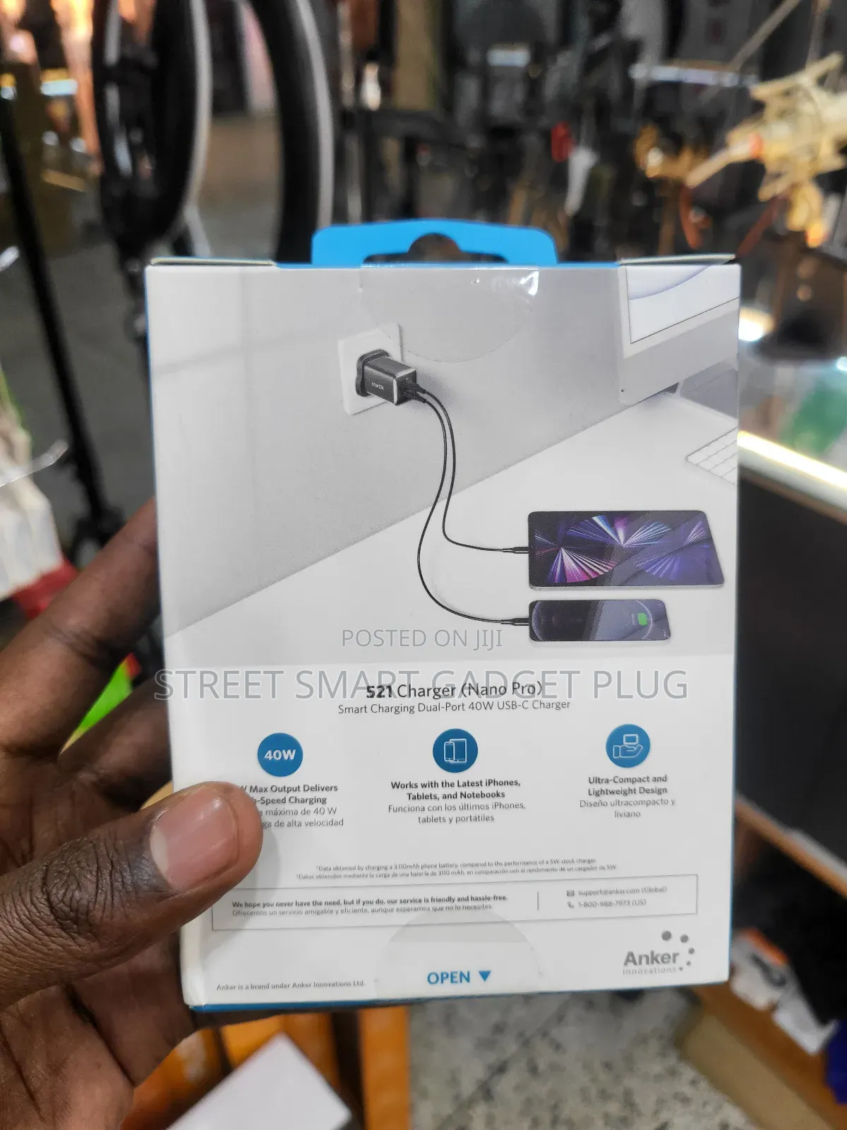 Anker 521 Nano Pro 40watts Double Typec Adpater