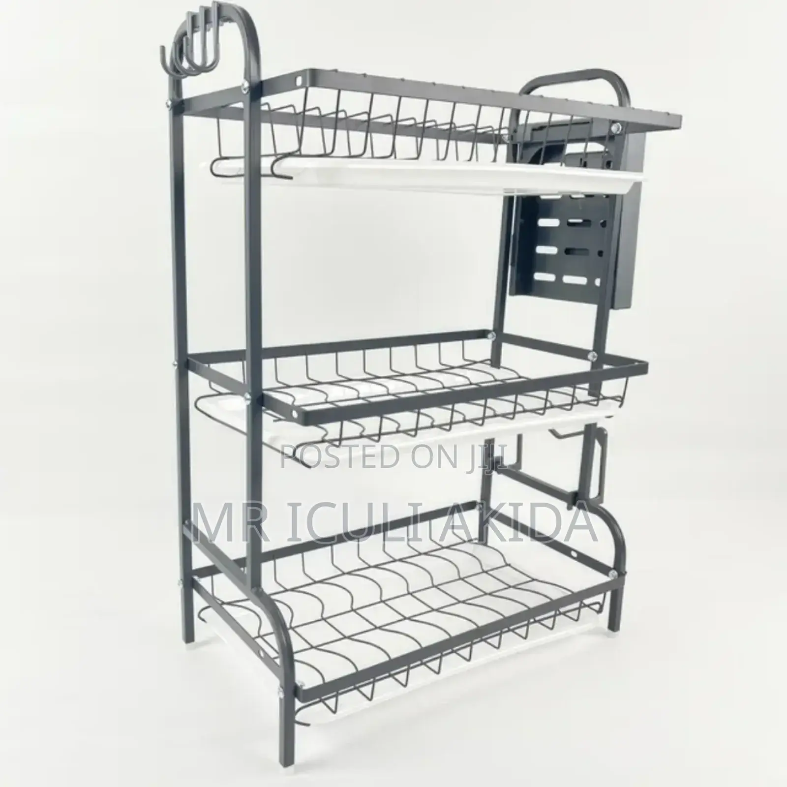 3tier Kitchen Sink Dish,Bowl Draining Rack WTH Knives Shelf