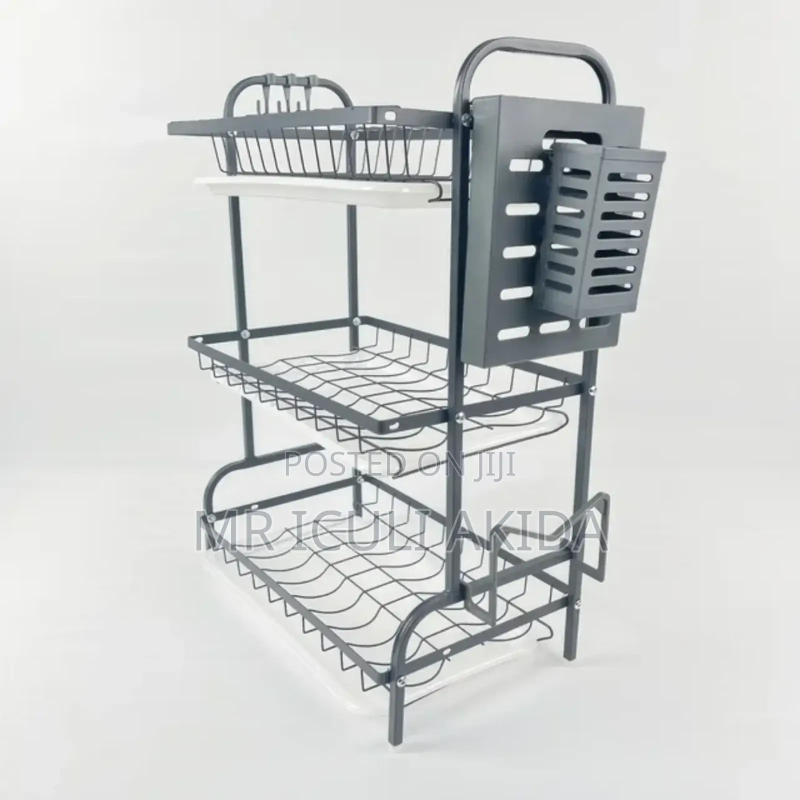 3tier Kitchen Sink Dish,Bowl Draining Rack WTH Knives Shelf