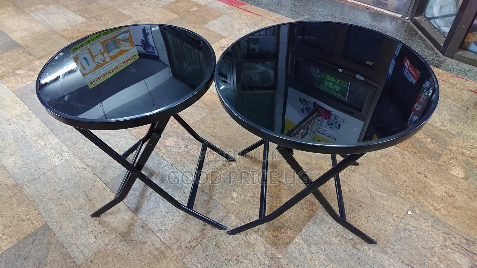 Foldable Dining Glass Table