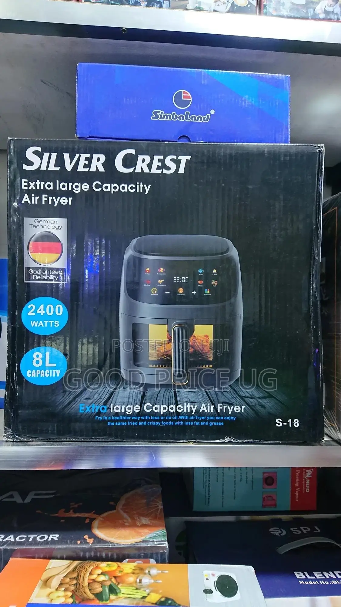 Silver Crest Extra Large Capacity Air Fryer 8L