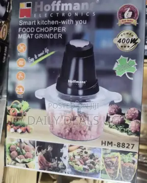 Hoffman's Food Chopper With Meat Grinder