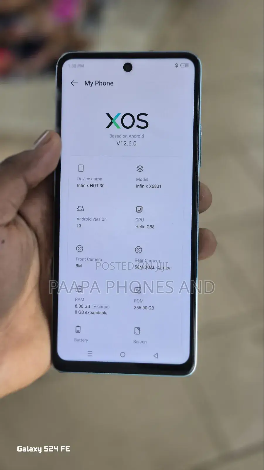 Infinix Hot 30 256 GB Blue