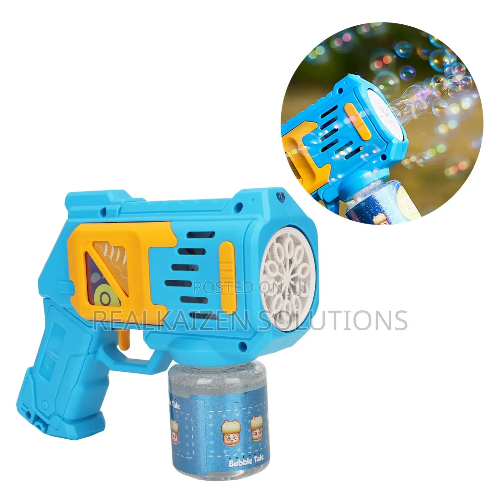 Automatic 12 Holes Cool Bubble Gun With LED Light