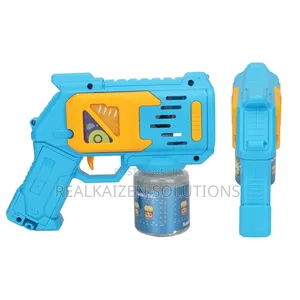 Automatic 12 Holes Cool Bubble Gun With LED Light