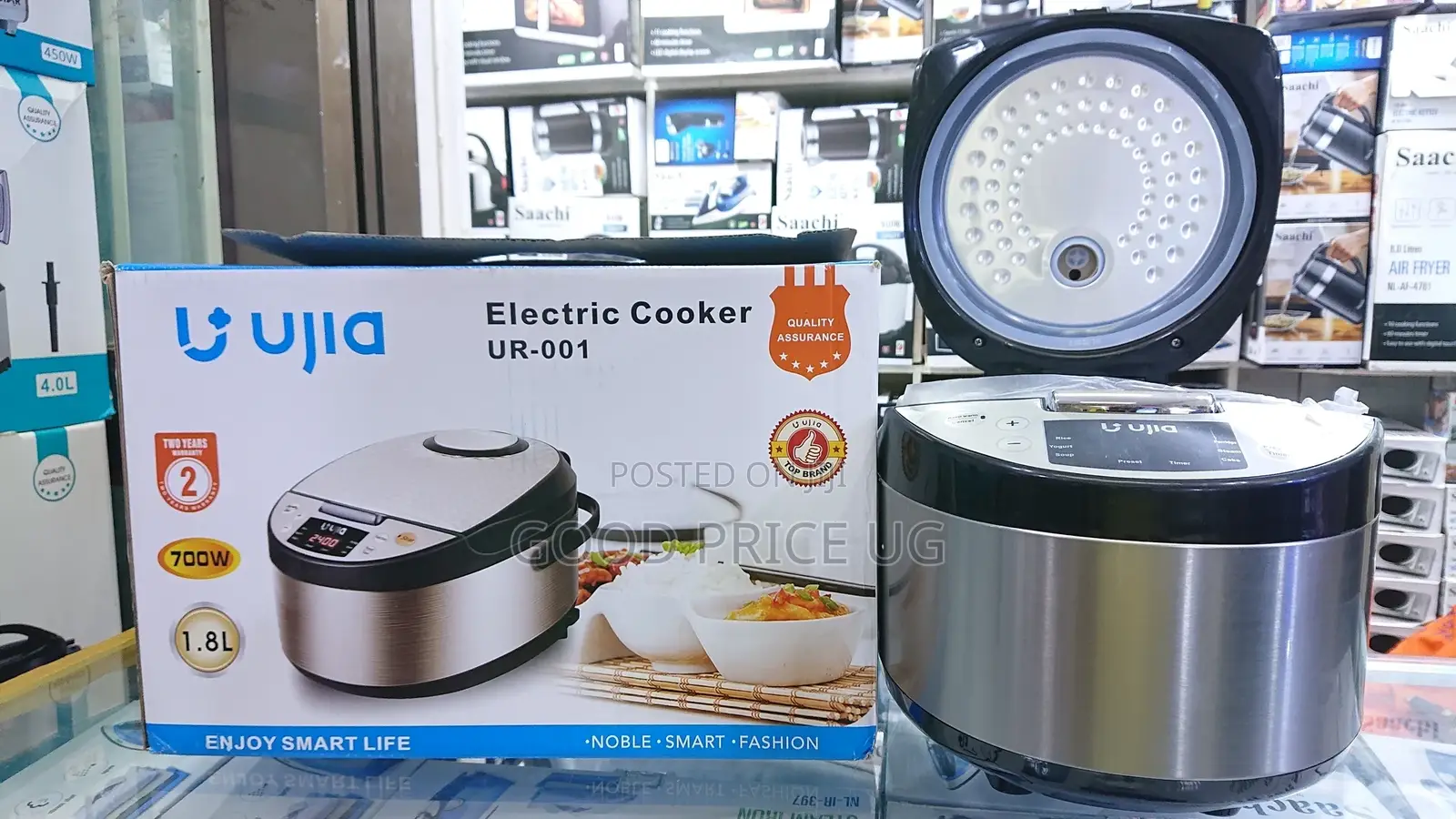 UJIA Electric Cooker 1.8L With 2 Year Warranty