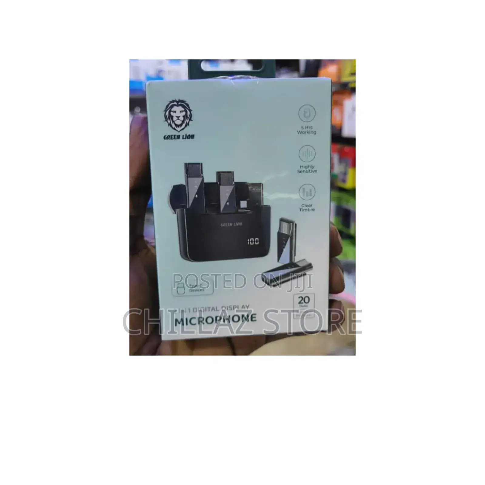 Green Lion 2 in 1 Digital Display Microphone.