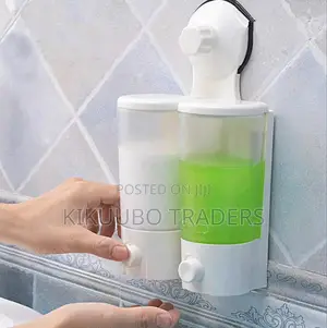 Wall Mount Double Soap Dispenser