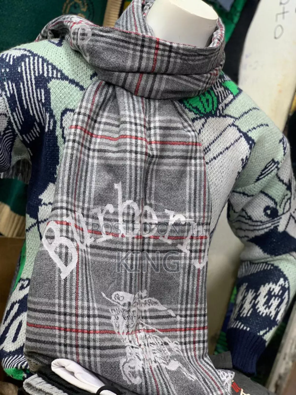 Drake Gucci/Burberry Scarf