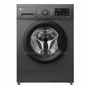 LG F4J3TYG6J 8kg Front Load Washing Machine, Black