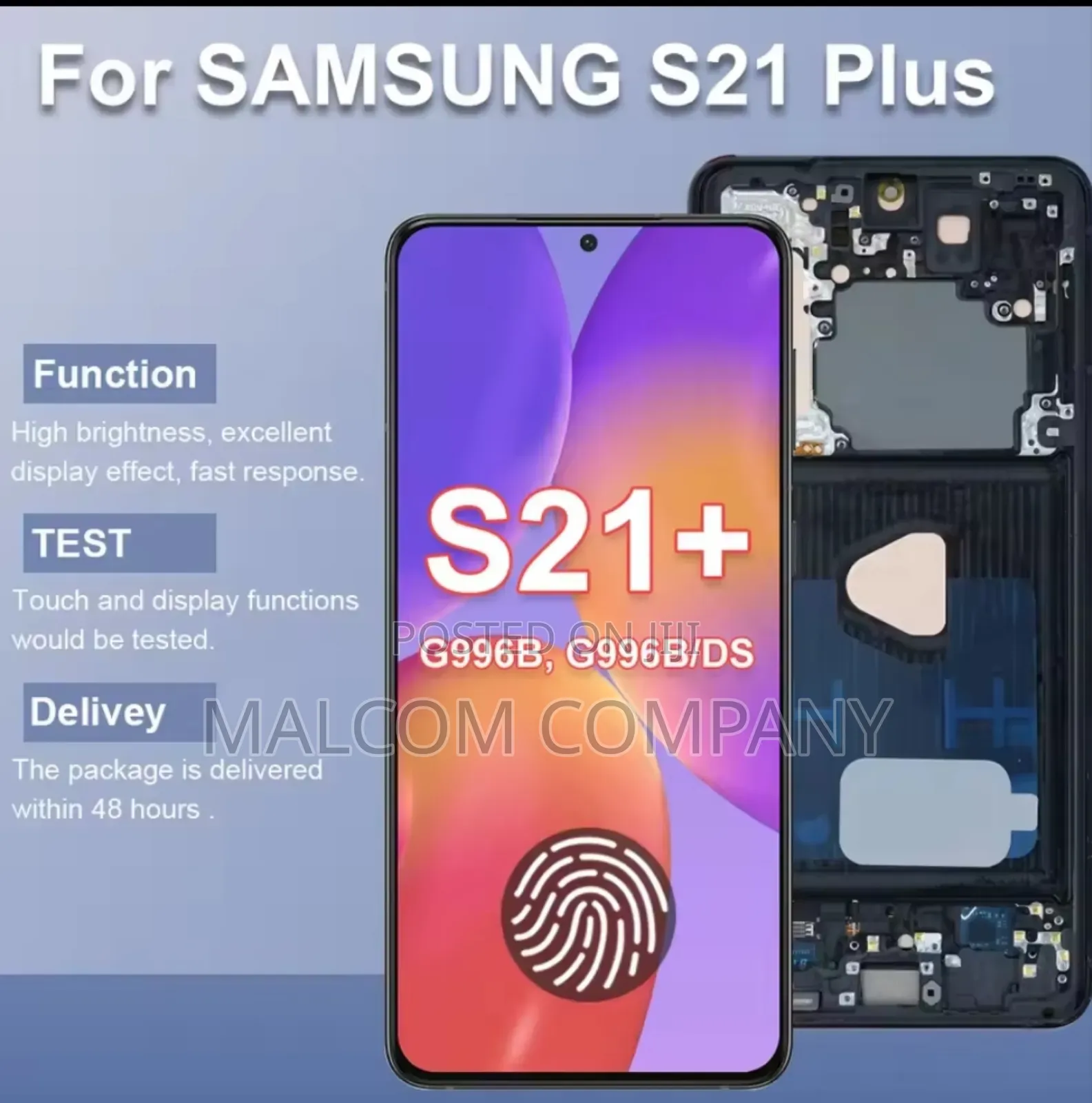 Sumsung S21+ Plus Screen Replacement.