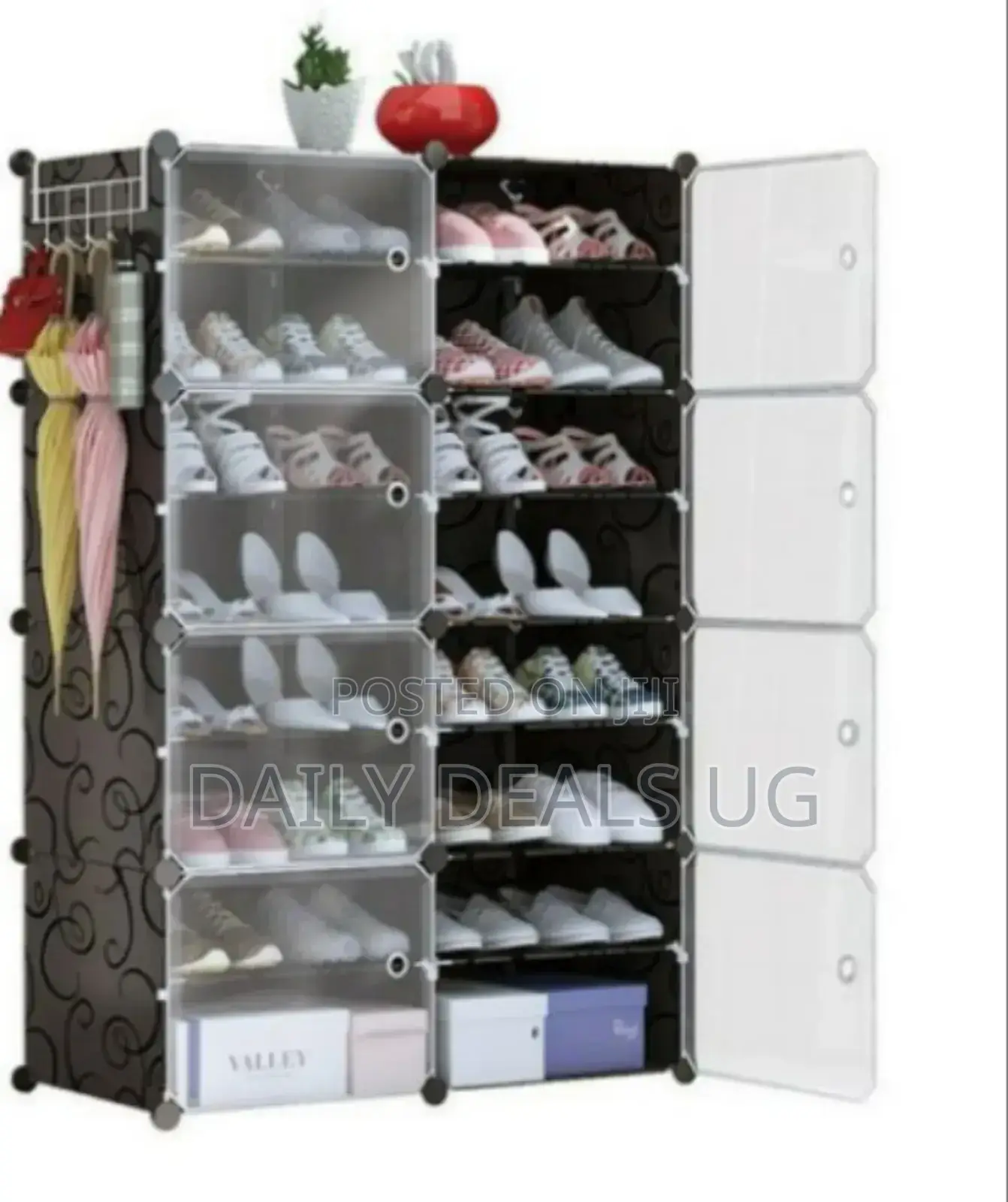 2 Columns Plastic Wardrobe