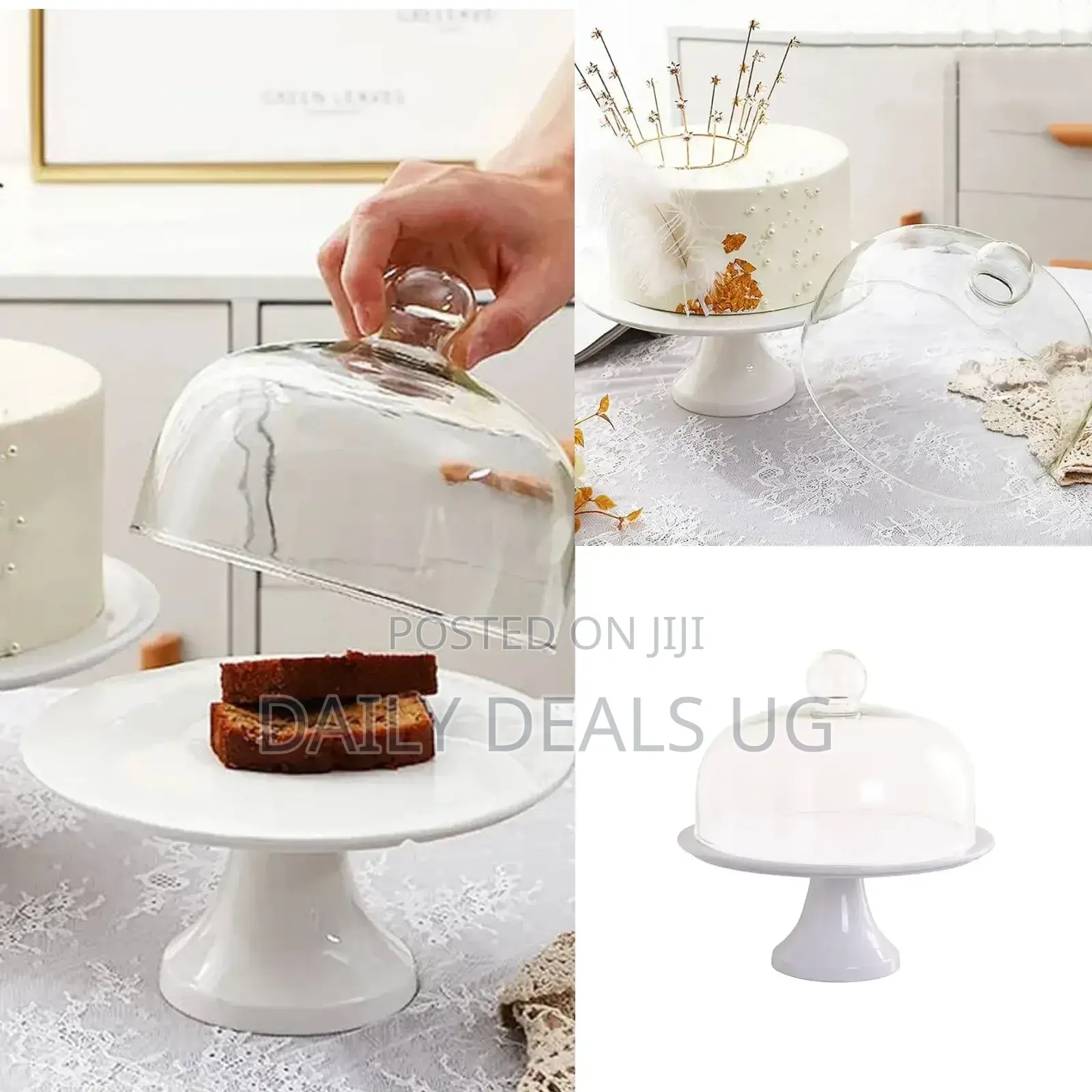 Ceramic Cake Stand With Cover