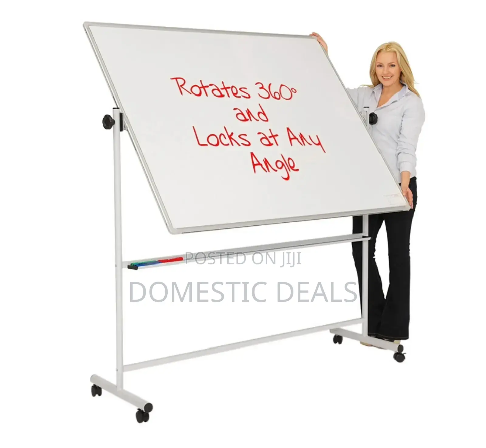 90cmby150cm White Board With Adjustable Stand