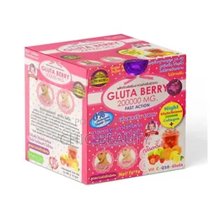 Gluta Berry Glutathione Powder 200000mg 20 Sactchets in a Box