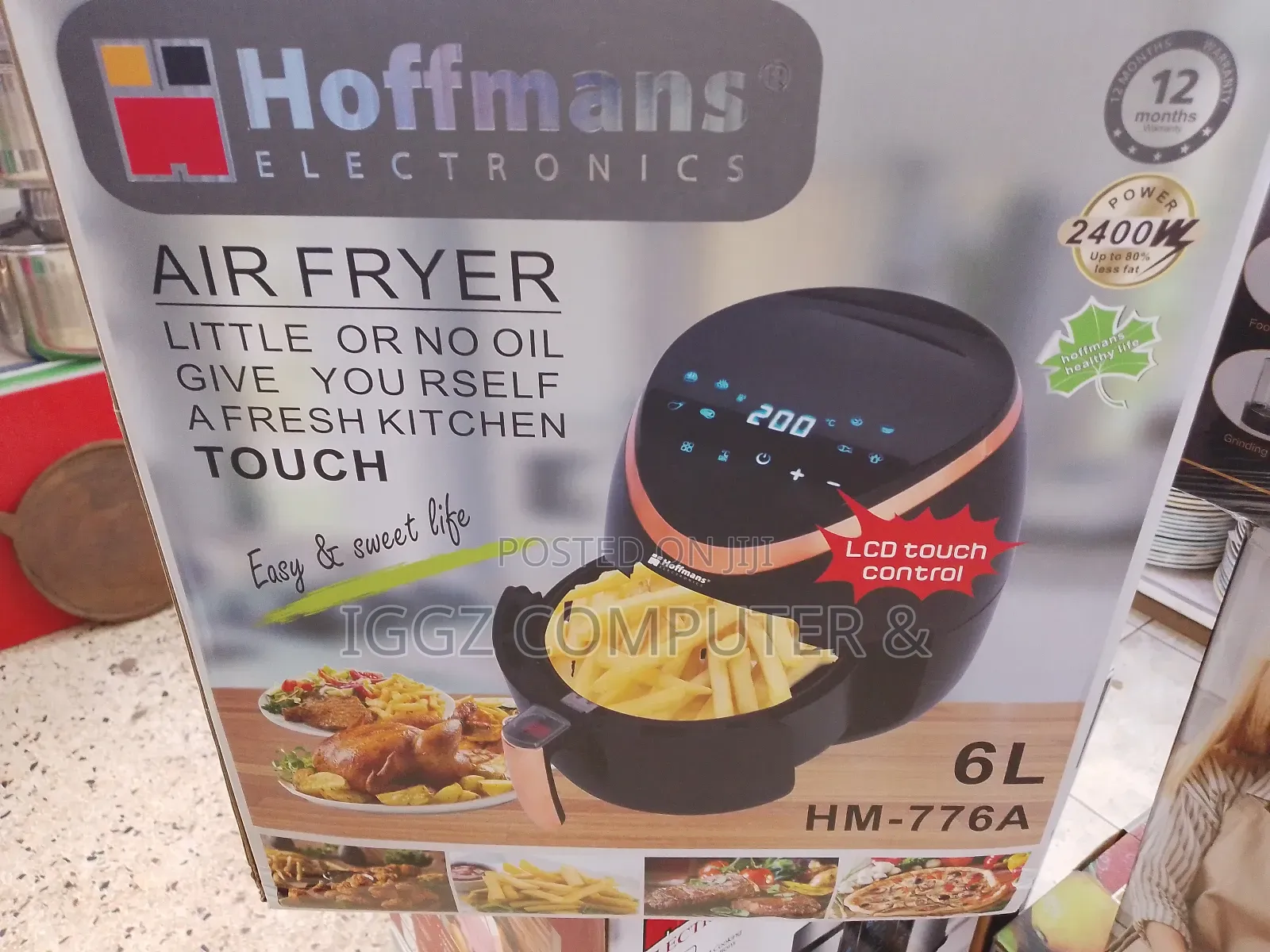 Hoffmans 6 Litre Air Fryer (Hm-776a)