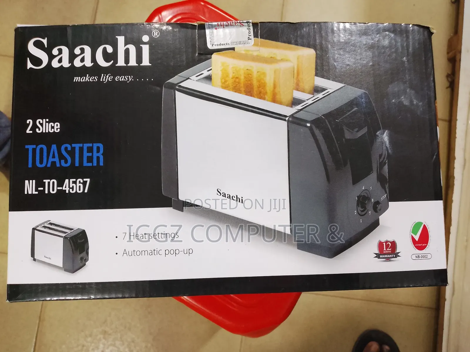 Saachi 2-Slice Toaster(Nl-to-4567)