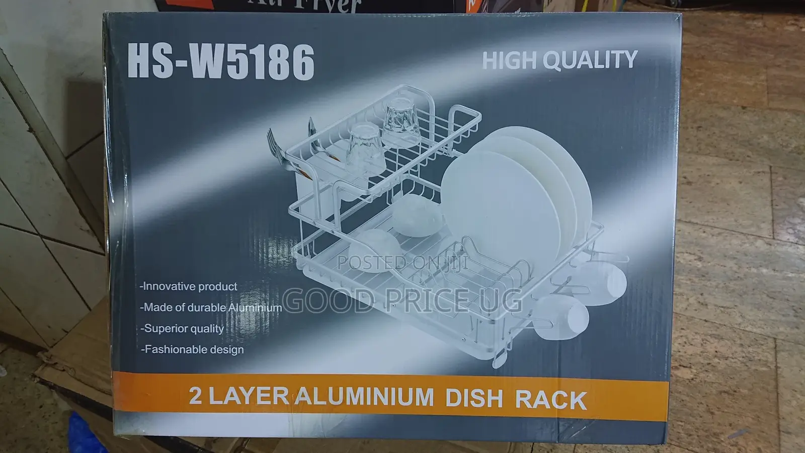 2 Layer Aluminum Dish Rack