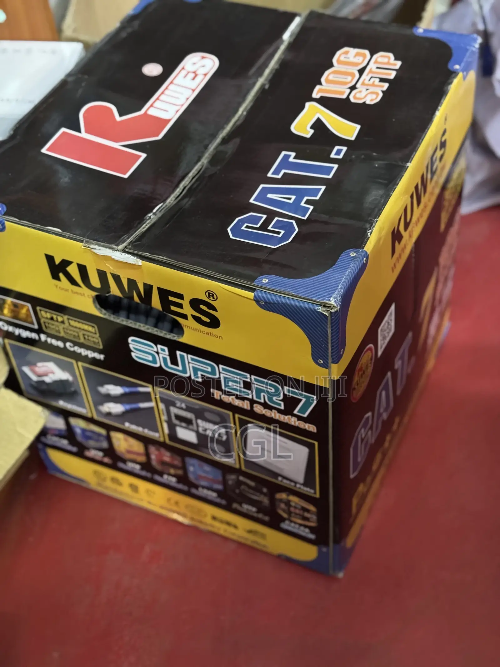 Kuwesi SFTP Cat7 Cable 305meters Cat7 Networking Cable