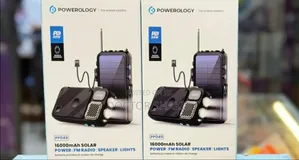 Unique Powerology 16000mah Solar Power/Fm Radio